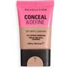 Revolution Beauty London Revolution Conceal & Define Soft Matte Tube Foundation, F4C