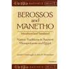 Gerald Verbrugghe John Wic Berossos and Manetho, Introduced and Tra (Tascabile)