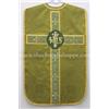 The Church Shoppe Abito Con Chasuble Verde Oliva Fiddleback & Set Messa