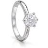 ALFIERI & ST. JOHN L'eleganza senza tempo si esprime in questo anello solitario da donna, realizzato in oro bianco e impreziosito da diamanti per un totale di 1,23 carati, colore g e purezza si1. La misura 13 valorizza la raffinatezza della collezione …