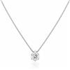 ALFIERI & ST. JOHN Un raffinato punto luce in oro bianco illumina questa collana da donna, impreziosita da diamanti per un totale di 0,15 ct, colore g e purezza si1. Un gioiello essenziale e luminoso, ideale per donare luce al décolleté. Misura 42.