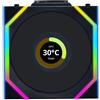 Lian Li Ventola Lian Li UNI FAN SL Wireless LCD ARGB PWM 120 mm - Nero - Nera