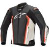 Alpinestars Giubbotto Moto in Pelle Alpinestars MISSILE v2 Nero Bianco R