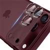 CloudValley Protezione Fotocamera Glitter per 18 Pro Max, Bordeaux | Metallo Copertura Totale Monopezzo, Anti-Rottura, Ultra HD, Forte Aderenza, Compatibile con Cover, Facile Installazione