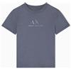 Armani Exchange V-Neck Small Chest Logo Tee T-Shirt Donna (Pacco da 1)