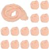 PATIKIL Tessuto per Fiori Calza, 15pz Nylon Calze Rete per Fiori Materiale Calze Seta Trazione per Fiori Fai-Da-Te Artigianato per Matrimoni Decorazione Domestica, Colore Champagne