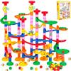 Vivyklfc Pista per biglie, 139 pezzi, per bambini dai 3 anni in su, giocattolo educativo STEM, set per bambini da 3, 4, 5, 6, 7+, per bambini, ragazze, compleanni, Natale, vacanze