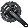 Shimano, Guarnitura Bici Acera M371 443222 170, Nero (Schwarz - Schwarz), 9 velocità