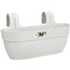 Elho vibia campana easy hanger large fioriera - Silky White | Lungh. 24.1 x Largh. 46 x Alt. 26.5 cm | Adatto per uso esterno