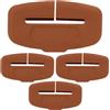 Generico Copertura Fibbia Cintura Sicurezza Automobile | 4 Pezzi Protettore Anti-Graffio in Silicone,Copertura Fibbia Cintura in Silicone | per Auto Camion SUV Camper Garage Uomini Donne Amici e Colleghi