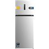Cecotec Frigorifero Combinato Bolero CoolMarket 2D 465 NF Inox E. 465L, Inverter Plus, No Frost, Multi Airflow, Fast Cooling, Classe E, 70cm, Porta Reversibile, LED Interno, Allarme Porta Aperta