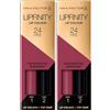 Max Factor Lipfinity Lip Colour Rossetto a Lunga Durata 2 in 1 con Finish Lucido, Rossetto Liquido e Balsamo Idratante per Labbra Morbide e Lucenti - 330 Essential Burgundy, 2,3 ml + 1,9 g