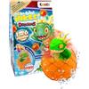 INKEE Surprise Dragons - Bomba da bagno per bambini con sorpresa, drago giocattolo all'interno - Palla da bagno per bambini con fragranza Coca arancione - divertimento palline da bagno con sorpresa (1