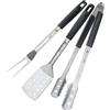 FMprofessional Set di utensili per barbecue e grigliate, forchettone, paletta forata e pinza multiuso forata, utensili per BBQ resistenti alle alte temperature, lavabili in lavastoviglie