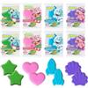 INKEE Bath Fizzer Confezione da 8 bombe da bagno effervescenti arricchite con olio di mandorle, 4 colori e aromi