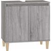 vidaXL Mobile Lavabo Grigio Sonoma 58x33x60 cm in Legno Multistrato