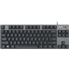 LOGITECH Tastiera meccanica Logitech K835 TKL, senza tasti (80-87 %), cavo, USB, interruttore meccanico, LED, grafite, grigio