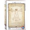Empireposter puzzle da 1000 pezzi - Puzzle - Leonardo da Vinci - Uomo Vitruviano + Cornice in alluminio per puzzle da 1000 pezzi