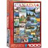 Empireposter puzzle da 1000 pezzi - Puzzle - Poster pubblicitario vintage Canada + cornice in alluminio per puzzle da 1000 pezzi
