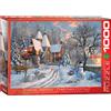 Empireposter puzzle da 1000 pezzi - Puzzle - Christmas Cottage di Dominic Davison + set di 3 accessori per puzzle DeLuxe