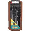 wolfcraft Set di punte elicoidali per legno, Ø 3-10 mm, da 6 pz. I 7108000 I Per forare il legno dolce