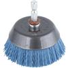 wolfcraft Spazzola a tazza con filo di nylon, delicata I 2729000