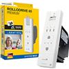 Schellenberg 22728 Avvolgicavo elettrico radio per tapparelle avvolgibili 65 PREMIUM, fino a 6 m² di superficie della tapparella, forza di trazione 45 kg