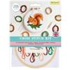 Simply Make Kit per punto croce, set artistico e artigianale, tema animali, scoiattolo rosso, cerchio da 12,7 cm