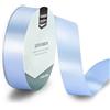 Vaessen Creative Nastro di Raso Azzurro - Nastro Colorati 20 m x 25 mm per il Fai-da-te - Decorazioni Matrimonio - per Regali e Segnalibri