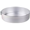 Baldassare Agnelli Pentole Agnelli Family Cooking Alluminio Tortiera Cilindrica con Anello, Argento, 18 cm