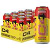 Cellucor C4 Performance Energy Drink Milioni di fragole 500 ml (confezione da 12) | Bevanda energetica senza zucchero con 160 mg di caffeina, 250 mg di betaina, 1050 mg di taurina | Bevande gassate a