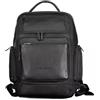 Piquadro Macbeth Zaino grande in pelle e tessuto porta PC 15.6 a due scomparti e schermatura RFID