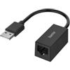 Hama Adattatore Ethernet USB Fast Ethernet 10/100Mbps, compatibile con Windows e Mac per PC, laptop, tablet