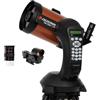 Celestron 11036 NexStar 5SE Telescopio Schmidt-Cassegrain computerizzato con montatura GoTo automatica, tecnologia SkyAlign e treppiede in acciaio, nero/arancio