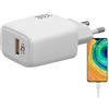 Generico Caricatore Usb QC 3.0 Rapido Caricatore Muro spine Alimentatore Tipo C Caricabatterie Rapido 33W 3.0A Caricatores USB Da Muro Universale Carica Alimentatore Spinotto Cellulare Per Fotocamere, Tablet