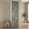 Dmora Armadio Multiuso a 1 Anta Battente, 100% Made in Italy, Mobile portascarpe da Ingresso con 7 Ripiani Interni, cm 50x30h182, Colore Olmo e Fantasia