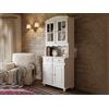 Dmora Credenza Ante e Due cassetti, Colore Bianco, cm 88 x 198 x 32
