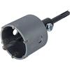 wolfcraft Sega a tazza con placchette in metallo duro con mandrino SDS-Plus I 5480000 I Per impianti elettrici e sanitari i calcestruzzo, muratura e pietra; profondità di taglio 46 mm