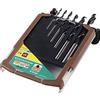 wolfcraft Set di punte elicoidali per legno, Ø 3-10 mm, da 7 pz. I 7107000 I 6 punte elicoidali per legno complete di svasatore per fori nel legno dolce