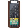 wolfcraft Set di punte elicoidali per legno, codolo esagonale, Ø 3-8 mm, da 5 pz. I 7122000 I Per forare il legno dolce