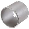 wolfcraft Inserto per sega a tazza con riporto in metallo duro, Ø 103 mm I 3467000 I Per impianti elettrici e sanitari in calcestruzzo, muratura e pietra; profondità di taglio 55 mm