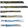 wolfcraft Set di lame per seghetti alternativi da 10 pezzi, attacco a U I 2356000