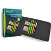 Pica Master‑Set 55010 | Set professionale di marcatura per falegnami 7 pezzi | Incl. Dry marcatore fori profondi, Fine Dry e Ink | Mine grafite H 4050, colore 4020, Fine Dry H 7050