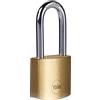 Yale Lucchetto in ottone Y110B/20/122/1 corpo 20mm, arco lungo in acciaio, 3 chiavi