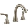 DELTA Broadmoor 8 in. Widespread 2-Handle Bathroom Faucet with Pull-Down Spout in SpotShield Brushed Nickel