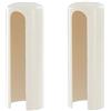 cyclingcolors 2x copri coperchio tappo cerniera finestra porta boccole manicotto plastica copertura tubo, ø16 mm bianco
