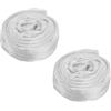 PATIKIL 2 Pz 4.9ft Copricatena Per Lampadario Copricavi Velluto Zip Bianco | Per Fili Lampadari Cavi Oscillanti, Fodera Decorativa, Stile