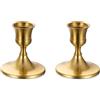 Sziqiqi Portacandele Candelabro Oro per Matrimonio - Portacandele in Metallo Candeliere Decorativo Candelabro per Centrotavola di Nozze Natalizio Tavola Caffè Decorazione, 2 Pezzi, Stile 2
