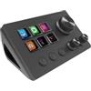 Mars Gaming MSD-TWO, Control Deck Compatto, 6 Tasti LCD Personalizzabili + 3 Pulsanti, 3 Manopole Multifunzionali, Control Deck Slim Ergonomico, Software di Controllo e Plug-in, Windows e MacOS, Nero