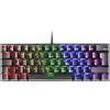 Mars Gaming MK60 Nero, Tastiera Gaming Meccanica FRGB, Antighosting, Switch Meccanico Rosso, Lingua Italiano